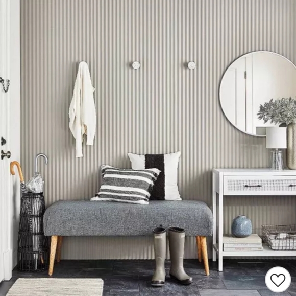 Square Channeled Faux Fur Throw Pillow Cream - Pro - Picture 2 of 7